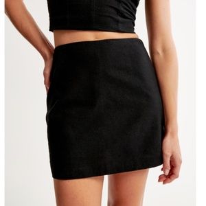 Abercrombie Linen-Blend Mini Skort